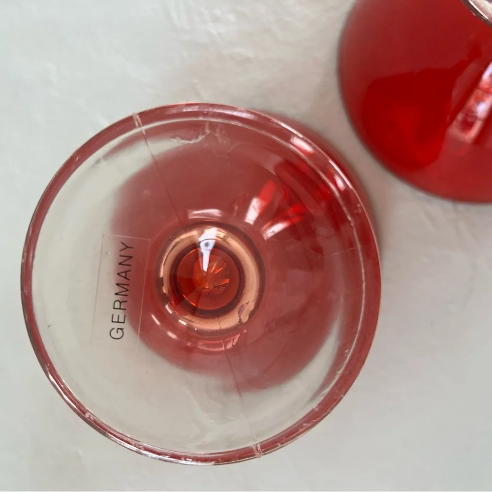GORGEOUS MID-CENTURY STYLE LEONARDO BARWARE GLASSES MADE IN GERMANY SET OF 2‎